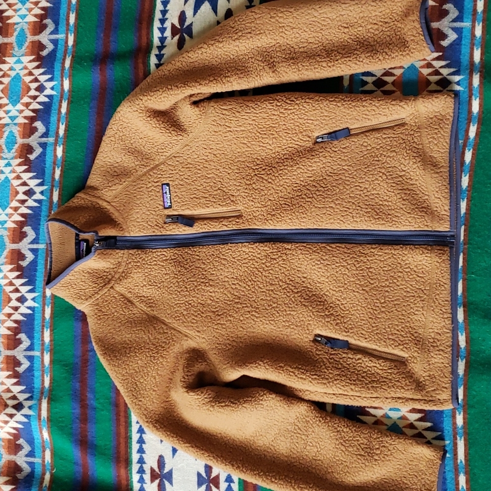 Patagonia Retro Pile Fleece Jacket Bear Brown Size Large